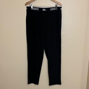 NWT Lacoste Black Relaxed Sleepwear Lounge Pants